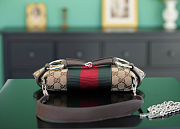 Gucci Horsebit Chain Small Shoulder Bag Beige 11.5x27x5cm - 5