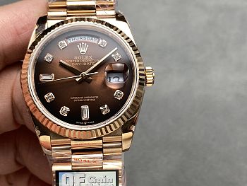 Rolex Day-Date 40 Chocolate Diamond Dial – Everose Gold