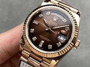 Rolex Day-Date 40 Chocolate Diamond Dial – Everose Gold - 3