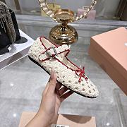 Miu Miu crochet ballerinas - 4
