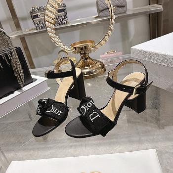 Dior J'Adio Ribbon Buckle Block Heel