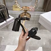 Dior J'Adio Ribbon Buckle Block Heel - 5