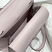 Hermes Halzan 25 Mauve Pale Clemence Bag 25x7.9x17cm - 6