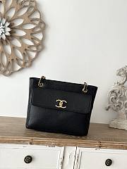  Chanel Vintage Caviar Front Pocket 26x10.5x22cm - 1