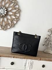  Chanel Vintage Caviar Front Pocket 26x10.5x22cm - 6