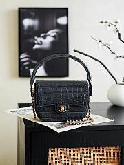 Chanel Mini Top Handle Turn Around Flap Bag 14.5x19.5x5cm - 1