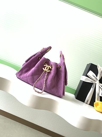 Chanel 25 Mini Violet Handbag 20x22x12.5cm