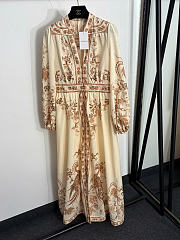  Zimmermann Indra Plunge Linen Dress  - 1