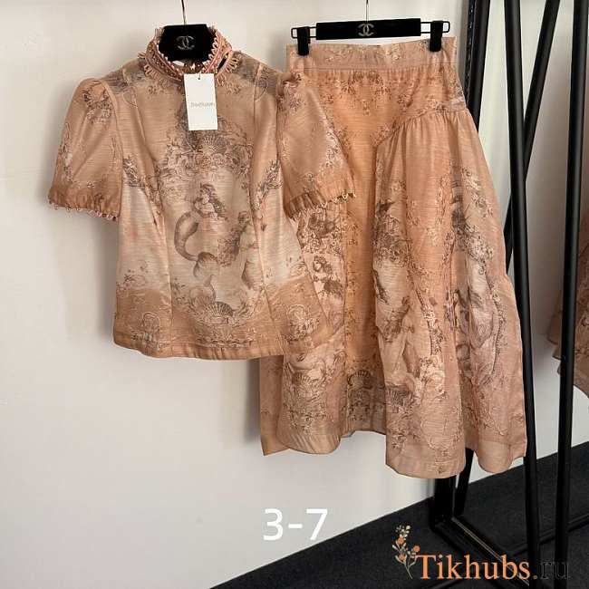  Zimmermann Top and Skirt Set - 1