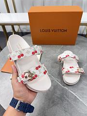 Louis Vuitton Bom Dia Flat Comfort Cherry Sandal - 5