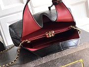CHANEL Métiers d'art Calfskin Chic Lady Shopping Bag Black 32×32×11cm - 6