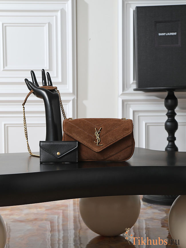  Saint Laurent Loulou Mini Bag in Suede 20×12×5cm - 1
