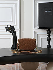  Saint Laurent Loulou Mini Bag in Suede 20×12×5cm - 4