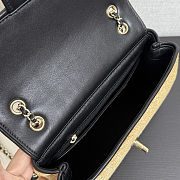 Chanel Flap Bag Beige Braided Raffia 24x14x8cm - 6