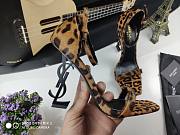 Saint Laurent Opyum Leopard-Print Calf Hair Sandals - 3