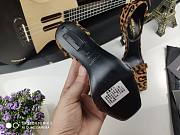 Saint Laurent Opyum Leopard-Print Calf Hair Sandals - 2