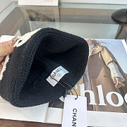 Chanel Knitted Black & White CC Beanie - 6