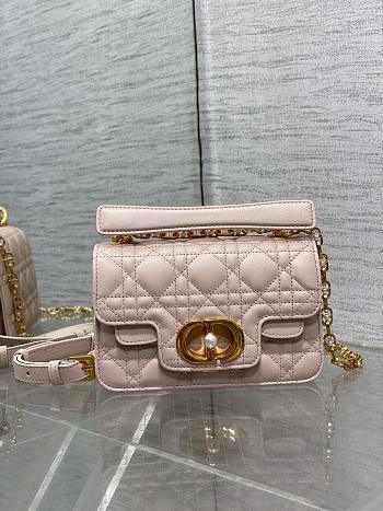 Dior Jolie Top powder pink Handle Bag 19x6x12cm