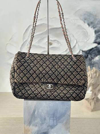 Chanel Denim Quilted Denimpression Flap 39×26×11cm