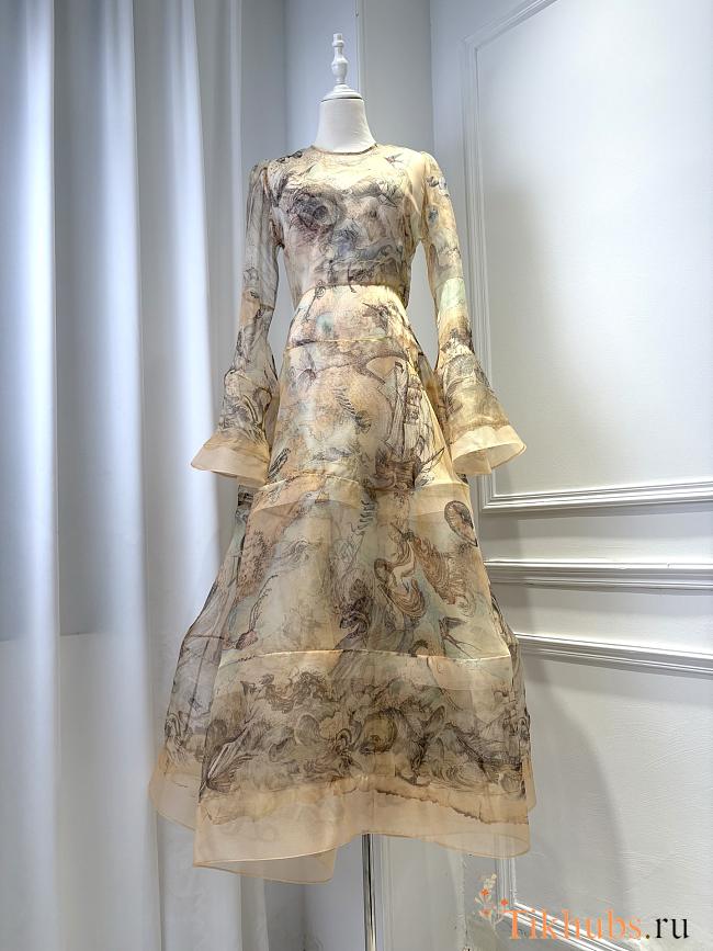 Zimmermann Rebellion Lantern Gown Dress - 1