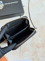  Prada Saffiano Leather Compact/Zip-Around Wallet 12x9x2.5cm - 5