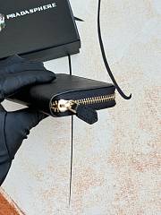  Prada Saffiano Leather Compact/Zip-Around Wallet 12x9x2.5cm - 4