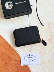  Prada Saffiano Leather Compact/Zip-Around Wallet 12x9x2.5cm - 3