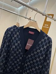 Gucci GG Double Wool Knit Cardigan - 4