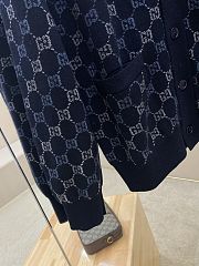 Gucci GG Double Wool Knit Cardigan - 3