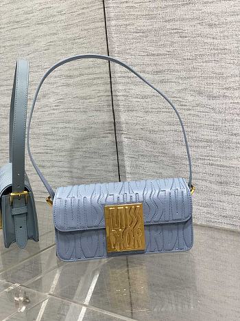 Dior Miss Dior Flap Bag Pale Blue 18x6.5x11cm