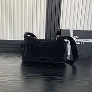 Chanel 24N Coco Neige Lightweight Nylon Bowling Bag 20×32×12cm - 3
