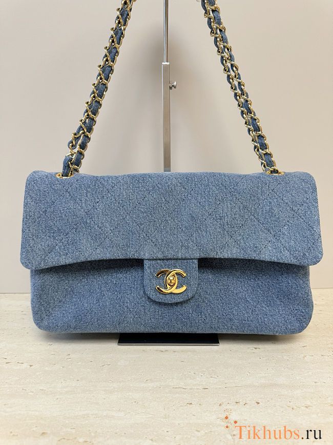  Chanel Denim Souplissimo Flap Bag 18x33x9.5cm - 1