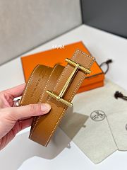  Hermès H d'Ancre Buckle & Reversible Leather Belt 38mm - 4