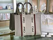  Chloé Woody Medium Tote Bag Red 37x26x12 cm - 1