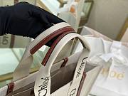  Chloé Woody Medium Tote Bag Red 37x26x12 cm - 2