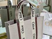  Chloé Woody Medium Tote Bag Red 37x26x12 cm - 3