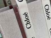  Chloé Woody Medium Tote Bag Red 37x26x12 cm - 6