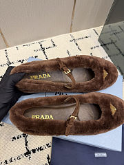  Prada Shearling Ballerinas - 4