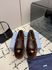  Prada Shearling Ballerinas - 3
