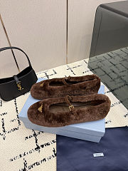  Prada Shearling Ballerinas - 2