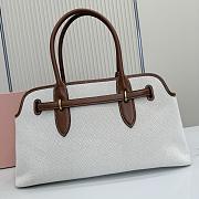 Miu Miu Aventure Canvas and Leather Bag 44x22.5x14.5cm - 2