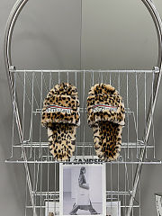 Balenciaga Leopard-Print Faux Fur Slides - 3