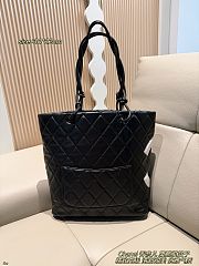 Chanel Cambon Ligne Large Tote Bag Black 30x32cm - 3