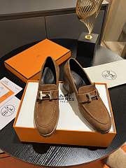 Hermes Escarpin Foch 60 Pump Chevre Velours SHW - 4