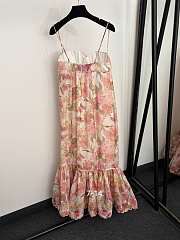 Zimmermann Como Floral Linen And Silk Midi Dress - 2