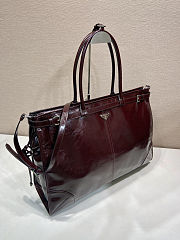 Prada Bonnie Leather Tote Bag Brown 50x36x17 - 5