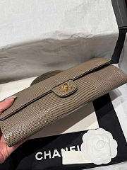Chanel Calfskin Lizard Embossed Top Handle  - 5