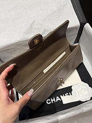 Chanel Calfskin Lizard Embossed Top Handle  - 3