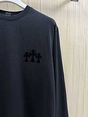 Chrome Hearts Triple Cross Flocking Long Sleeve T-Shirt - 5