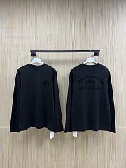Chrome Hearts Triple Cross Flocking Long Sleeve T-Shirt - 3